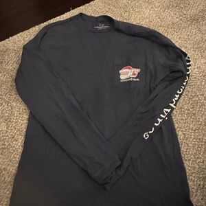 Vineyard Vines Men's Blue Long Sleeve Tee